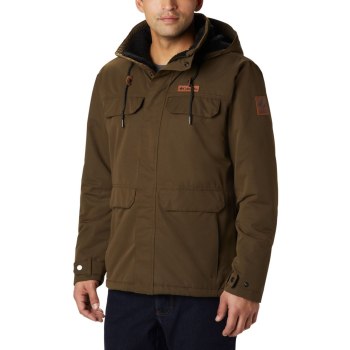 Pánské Bundy Columbia South Canyon Lined Insulated Olivy Zelené PECFJU852